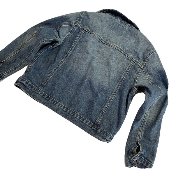 Children's Place Boys Classic Blue Jean Denim Jacket Size Medium 7 8 Button up - Picture 7 of 7